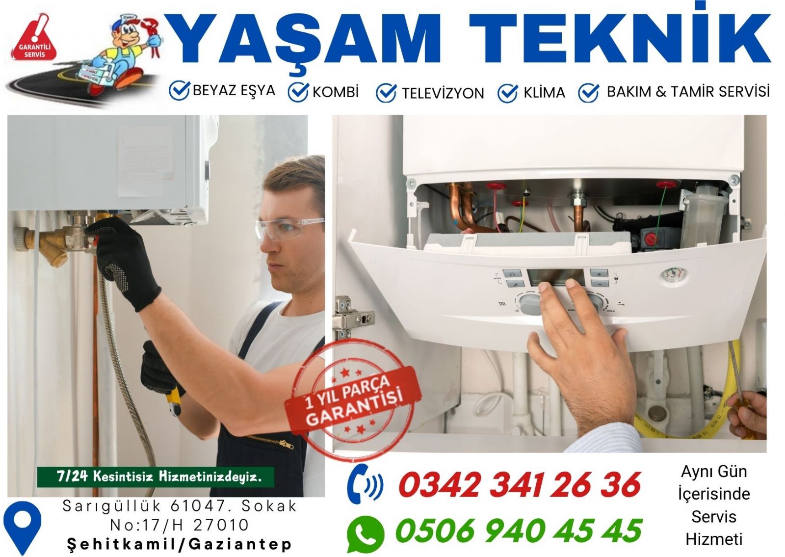 Gaziantep Kombi Bakım Ücreti